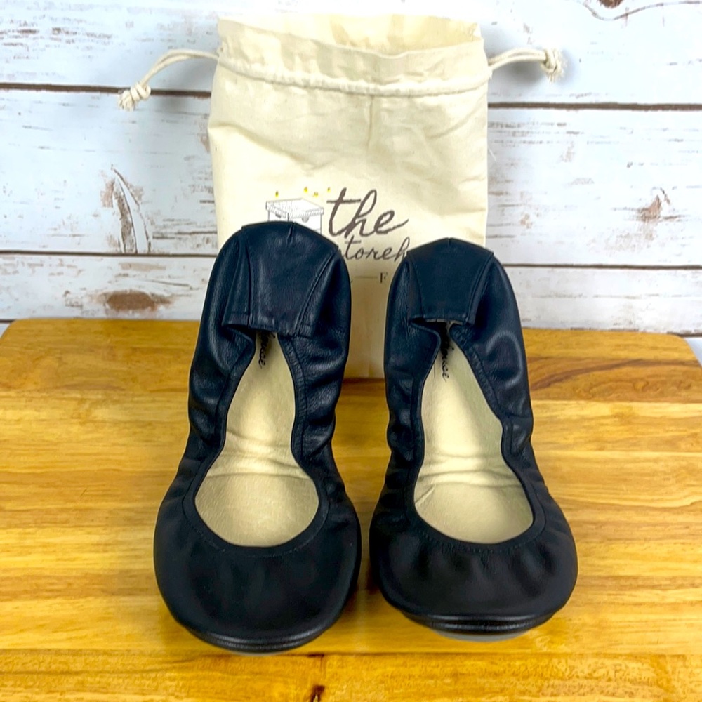 Storehouse Flats Black Leather Women’s Shoes!